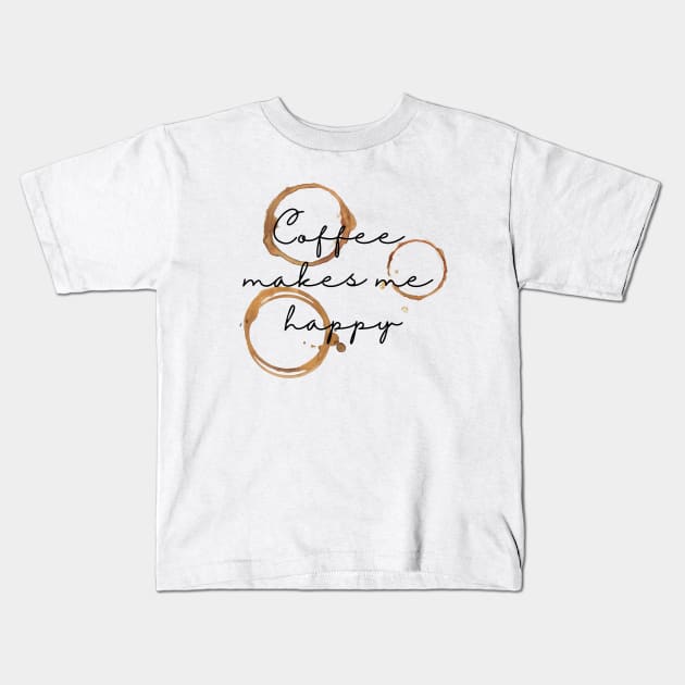 Coffee tee Kids T-Shirt by Lindseysdesigns